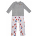 Trendyol Gray Printed Girls Knitted Pajamas Set