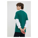 Bavlnené tričko Levi's zelená farba, s potlačou