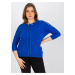 Women's Plus Size Blouse with 3/4 Sleeves - Blue