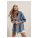 Bigdart 3900 Oversize Long Basic Shirt - Indigo