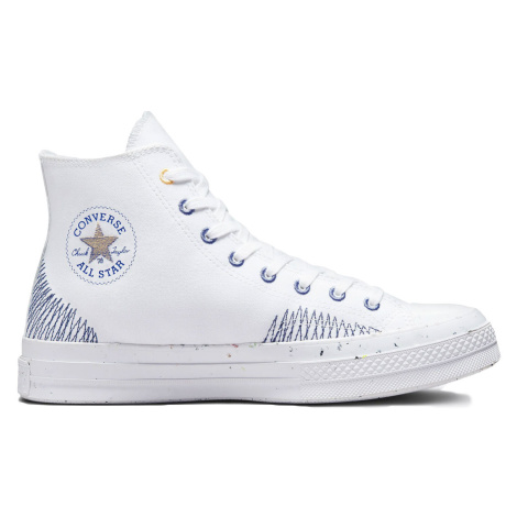 Converse Chuck 70 Stitched White Indigo Unisex - Tenisky Converse - Biela - A00408C-6.5 - Size: