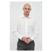 Bavlnená košeľa Seidensticker Shaped pánska, béžová farba, slim, s klasickým golierom, 01.021000