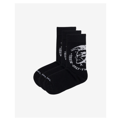 Ponožky - Diesel SKMRAYTHREEPACK Socks 3pack čierne