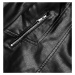 Čierna dámska bunda s chlopňami (11Z8035)