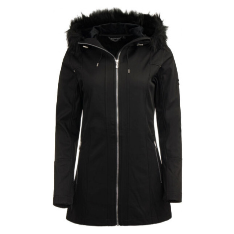 ALPINE PRO BLYTHA Dámsky softshellový kabát, čierna, veľkosť