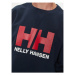 Helly Hansen Mikina Hh Logo Crew 34000 Tmavomodrá Regular Fit