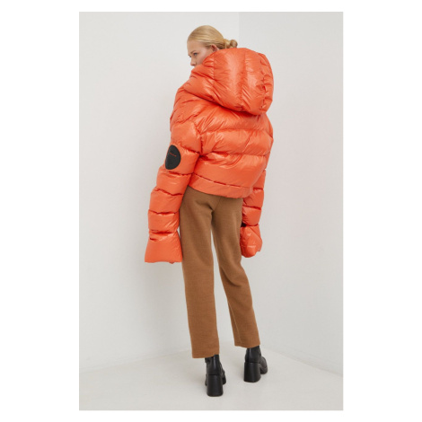 Páperová bunda MMC STUDIO Maffo dámska, oranžová farba, zimná, oversize