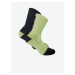 Sada dvoch párov bežeckých ponožiek v svetlozelenej a čiernej farbe FILA