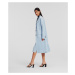 Kabát Karl Lagerfeld Soft Tailored Coat Cashmere Blue