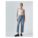 Koton Straight Jeans Straight Leg Ripped Cotton Standard Waist - Eve Jean