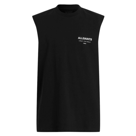 AllSaints Tričko 'UNDERGROUND'  čierna / biela