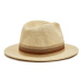 Brixton Klobúk Roma Straw Fedora 11614 Hnedá