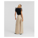 Nohavice Karl Lagerfeld Wide Leg Day Pants Hummus