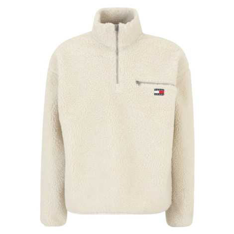 Tommy Jeans Sveter  svetlobéžová / námornícka modrá / červená / biela Tommy Hilfiger