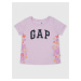 GAP Children's T-shirt with logo and flowers - Girls