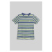 TRIČKO GANT STRIPED SHIELD T-SHIRT WASHED BLUE