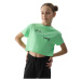 Dievčenské tričko s krátkym rukávom 4F JUNIOR TSHIRT-4FJWSS24TTSHF1144-42N-LIGHT GREEN NEON