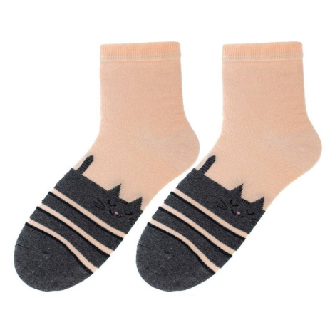 Socks Bratex D-001 Classic Women's Pets 36-41 salmon 023