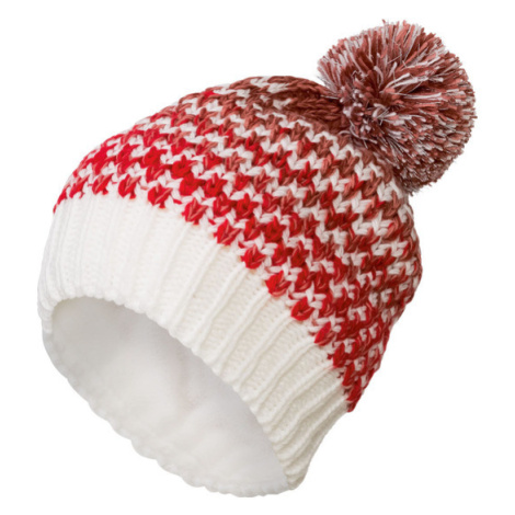 CRIVIT Dámska/pánska športová pletená čiapka (červená/ružová/biela)