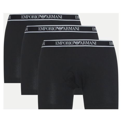 Pánske boxerky 3Pack 111473 4R717 Black - Emporio Armani