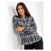 Lady's dark grey viscose checked shirt