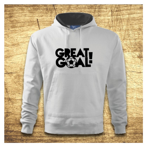 Mikina s kapucňou s motívom Great goal