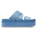 Calvin Klein Jeans Šľapky Flatform Sandal Webbing In Mr YW0YW01361 Modrá