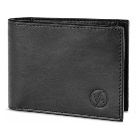 Vasky Tony Black - Dámska i pánska kožená peňaženka čierna, ručná výroba