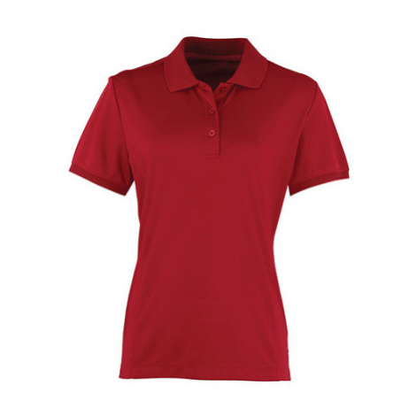 Premier Workwear Dámske polo tričko PR616 Burgundy -ca. Pantone 216