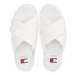 Tommy Jeans Šľapky Tjw Lettering Flatform Sandal EN0EN02465 Écru