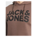 Jack&Jones Mikina Corp Logo 12152840 Hnedá Regular Fit