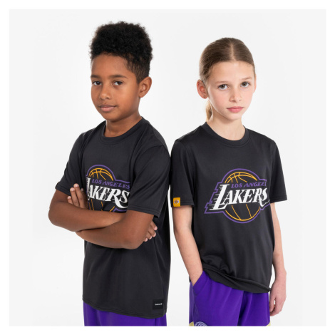 Detské basketbalové tričko TS 900 NBA Lakers čierne TARMAK