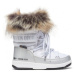 Detské členkové zimné topánky MOON BOOT Monaco Low WP Girl white silver