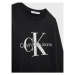 Calvin Klein Jeans Mikina Monogram Logo IU0IU00265 Čierna Regular Fit