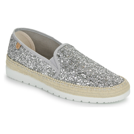 Verbenas  NURIA GLITTER  Espadrilky Strieborná