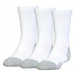 Under Armour HEATGEAR CREW Unisex ponožky, biela, veľkosť