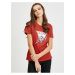 Red Women's T-Shirt Guess - Women