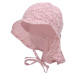 STERNTALER Klobúk letný na zaväzovanie s potlačou vetvičiek UV 30+ pink dievča-47 cm-9-12 m