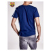 Men´s T-shirt with the FC BARCELONA print in navy blue