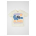 DEFACTO Baby Boy Crew Neck Palm Printed Short Sleeve T-Shirt