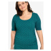 Green patterned T-shirt Tranquillo - Women