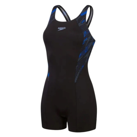 Speedo hyperboom splice legsuit black/true cobalt/curious blue 3xl