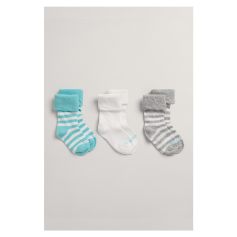 PONOŽKY GANT SOCKS 3-PACK LAGOON