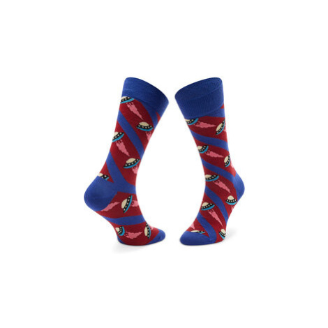 Happy Socks Ponožky Vysoké Unisex UFO01-6500 Fialová