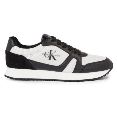 Calvin Klein Jeans Sneakersy Retro Runner Low Lace Up Cut Out YM0YM00816 Čierna