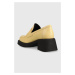 Kožené lodičky Vagabond Shoemakers DORAH dámske, žltá farba, na podpätku, 5542.001.15