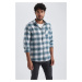 DEFACTO Modern Fit Checkered Long Sleeve Shirt