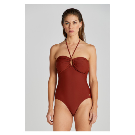 PLAVKY GANT SWIMSUIT SYRUP BROWN