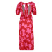 Dorothy Perkins Petite Letné šaty  svetloružová / červená