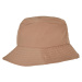 Beige cap with elastic bucket